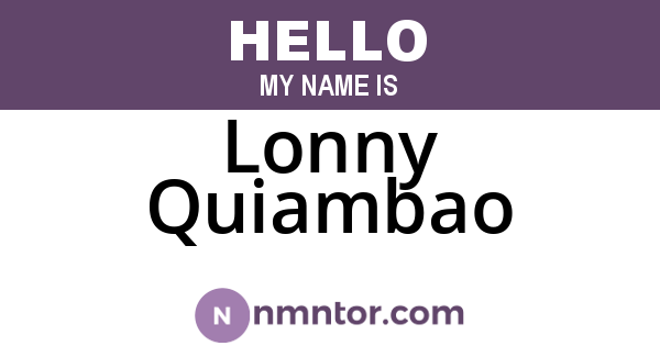 Lonny Quiambao