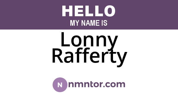 Lonny Rafferty