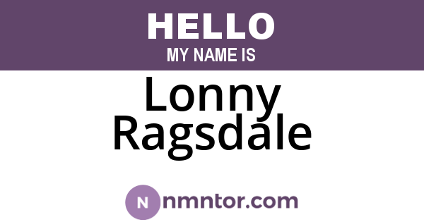 Lonny Ragsdale