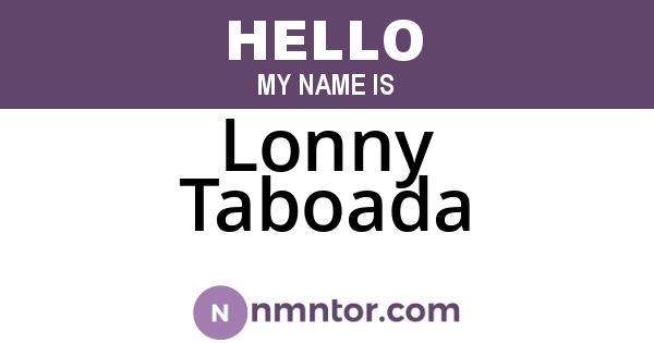 Lonny Taboada