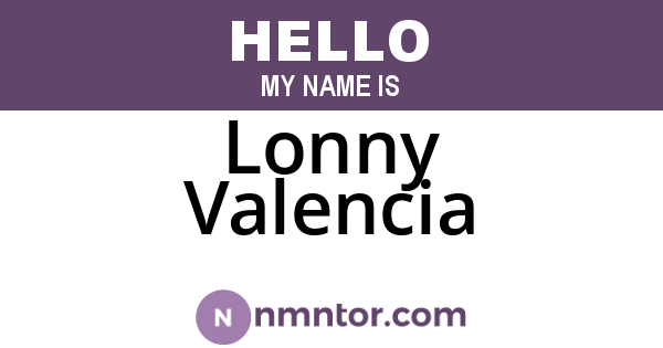 Lonny Valencia