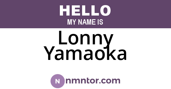 Lonny Yamaoka