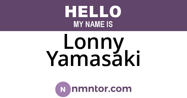 Lonny Yamasaki