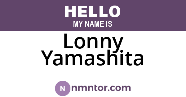 Lonny Yamashita