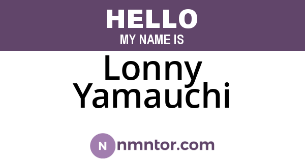 Lonny Yamauchi