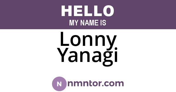 Lonny Yanagi
