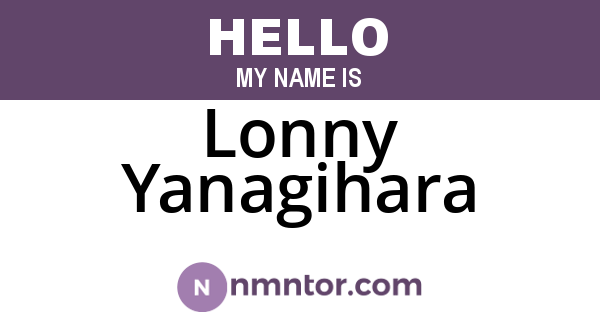 Lonny Yanagihara