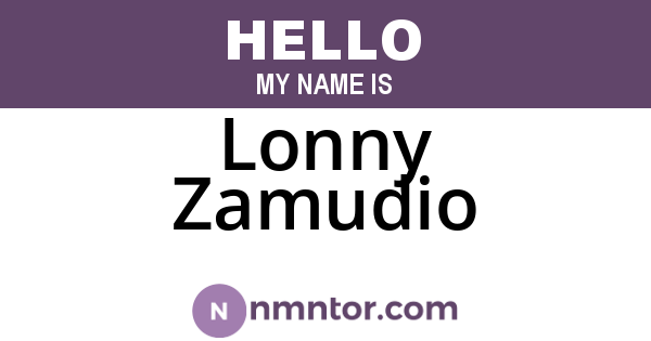 Lonny Zamudio