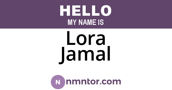 Lora Jamal