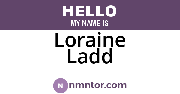 Loraine Ladd