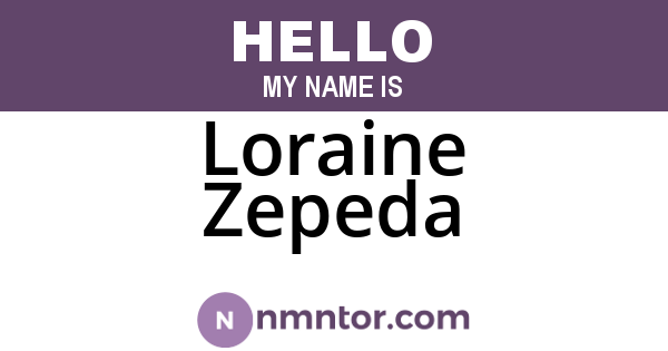 Loraine Zepeda