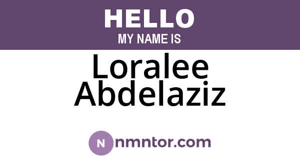 Loralee Abdelaziz