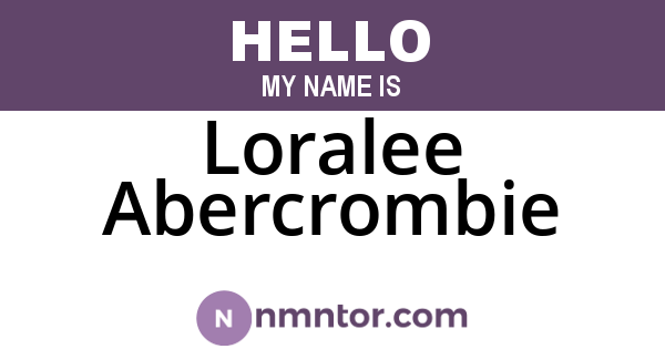 Loralee Abercrombie