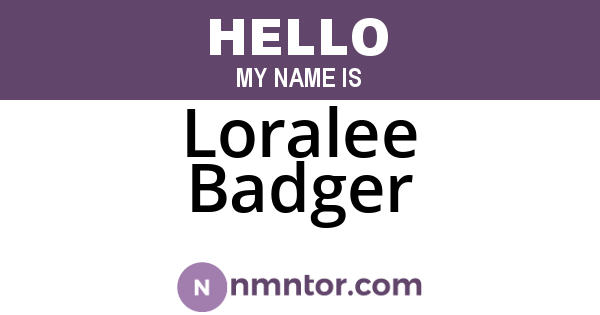 Loralee Badger