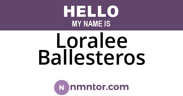 Loralee Ballesteros
