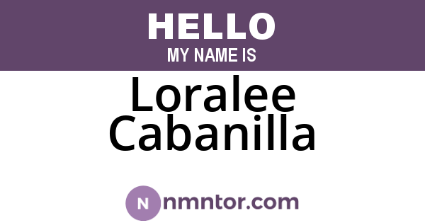 Loralee Cabanilla