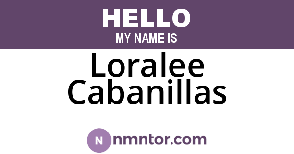 Loralee Cabanillas