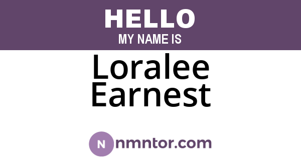 Loralee Earnest