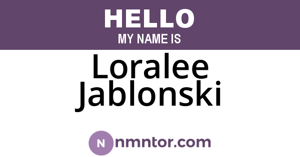 Loralee Jablonski