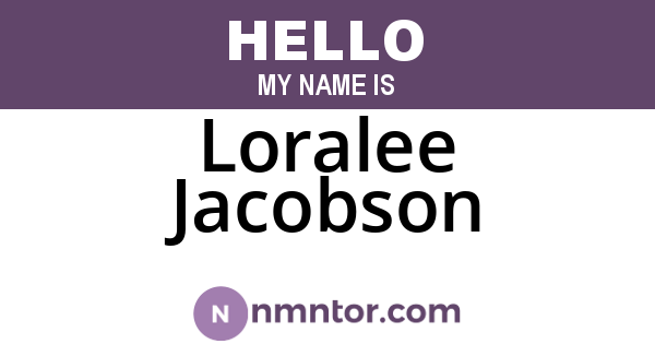 Loralee Jacobson