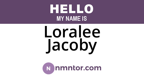 Loralee Jacoby