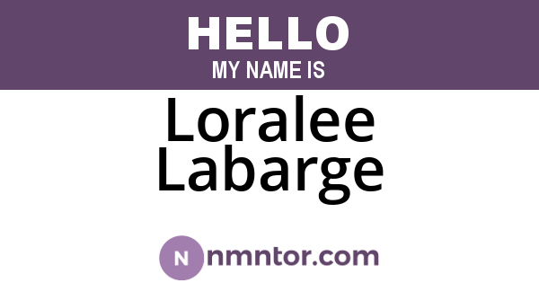 Loralee Labarge