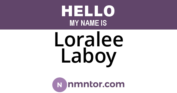 Loralee Laboy