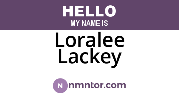 Loralee Lackey