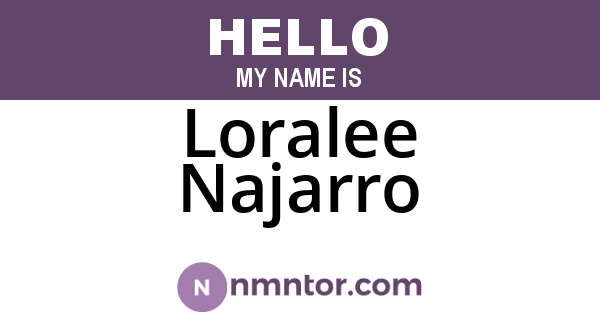 Loralee Najarro