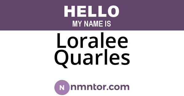 Loralee Quarles