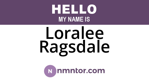 Loralee Ragsdale