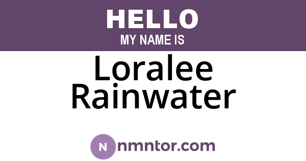 Loralee Rainwater
