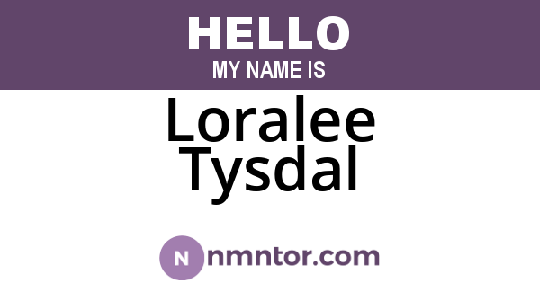 Loralee Tysdal