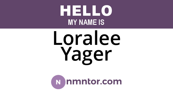Loralee Yager