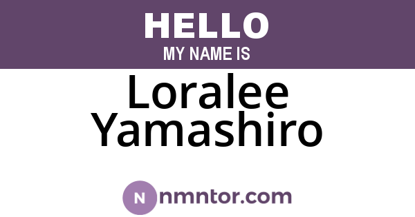 Loralee Yamashiro