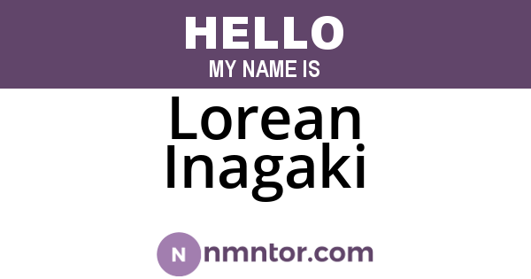Lorean Inagaki