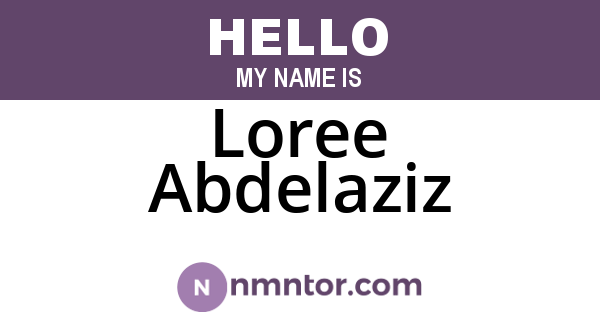 Loree Abdelaziz