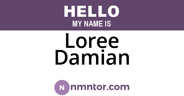 Loree Damian