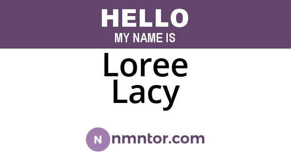 Loree Lacy
