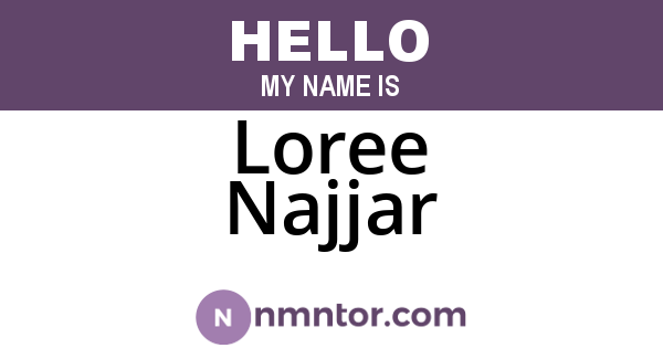 Loree Najjar