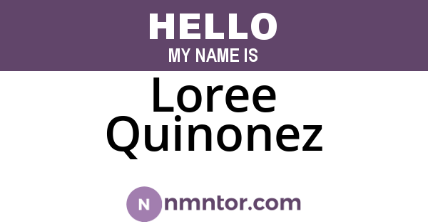 Loree Quinonez
