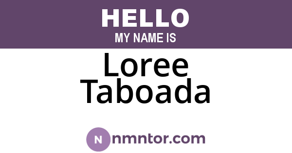 Loree Taboada