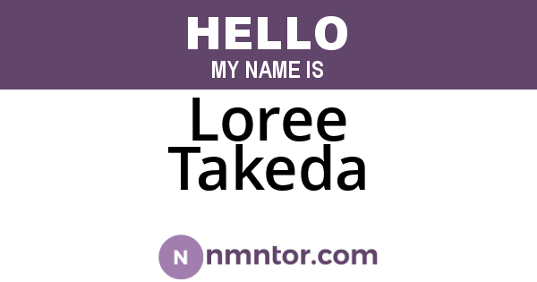 Loree Takeda
