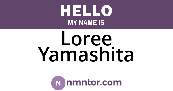 Loree Yamashita