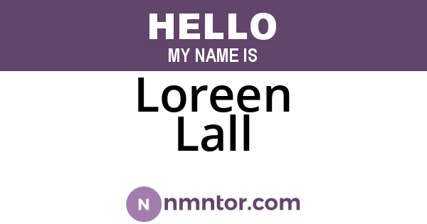 Loreen Lall