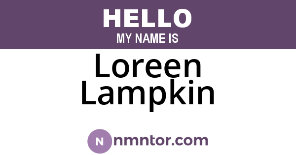 Loreen Lampkin