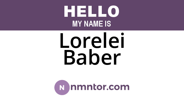 Lorelei Baber
