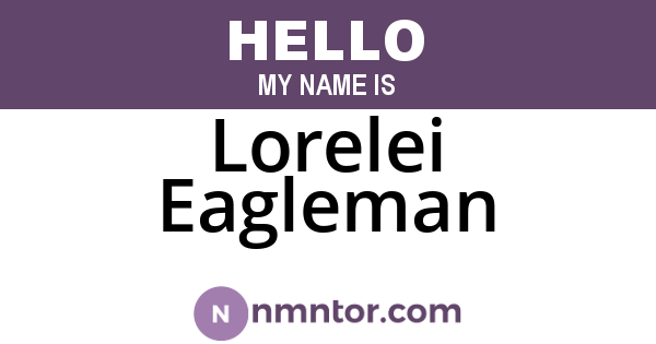 Lorelei Eagleman