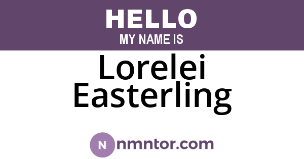 Lorelei Easterling