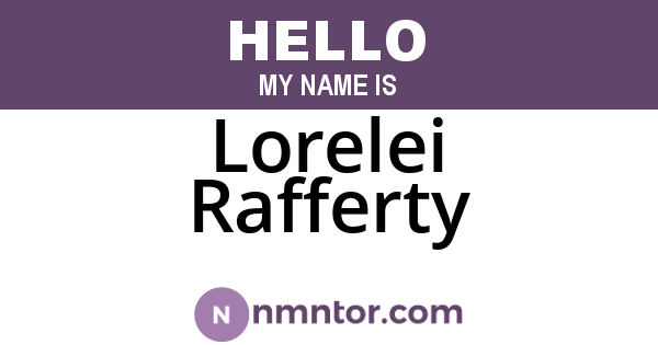 Lorelei Rafferty